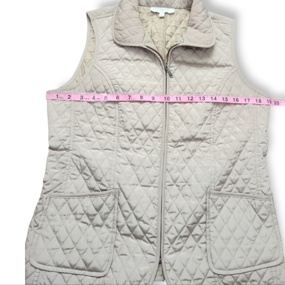 Talbots Petite Quilted Zip Vest - Picture 4 of 7